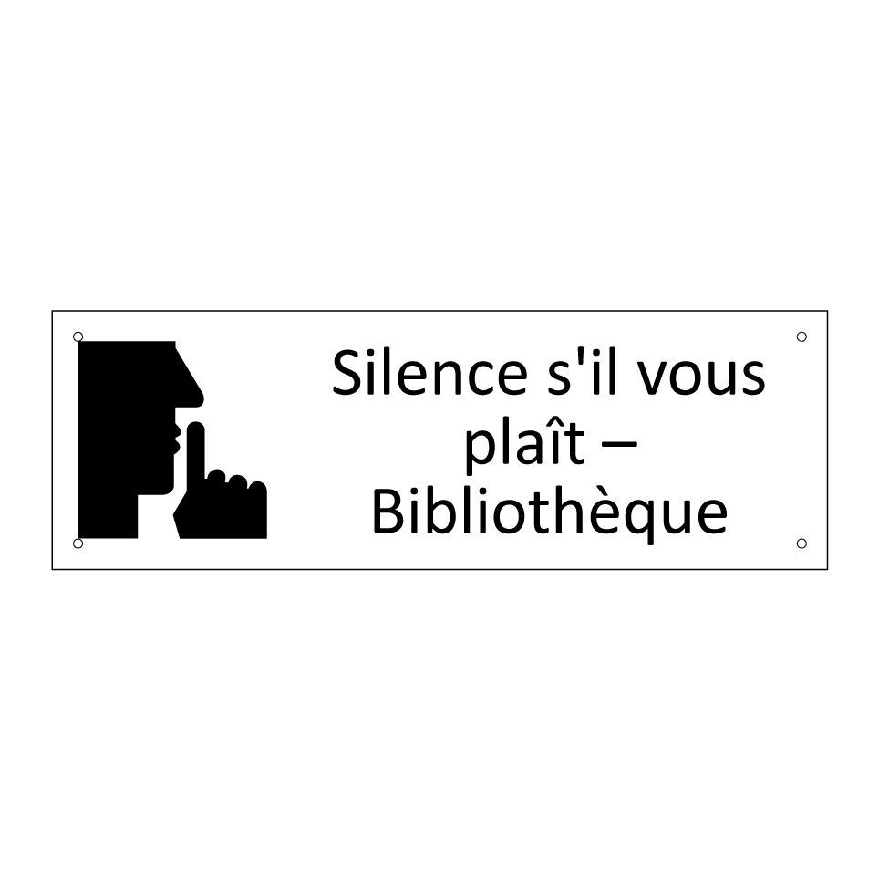 Silence s'il vous plaît – Bibliothèque