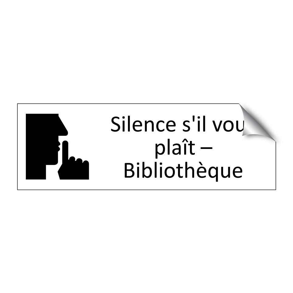 Silence s'il vous plaît – Bibliothèque