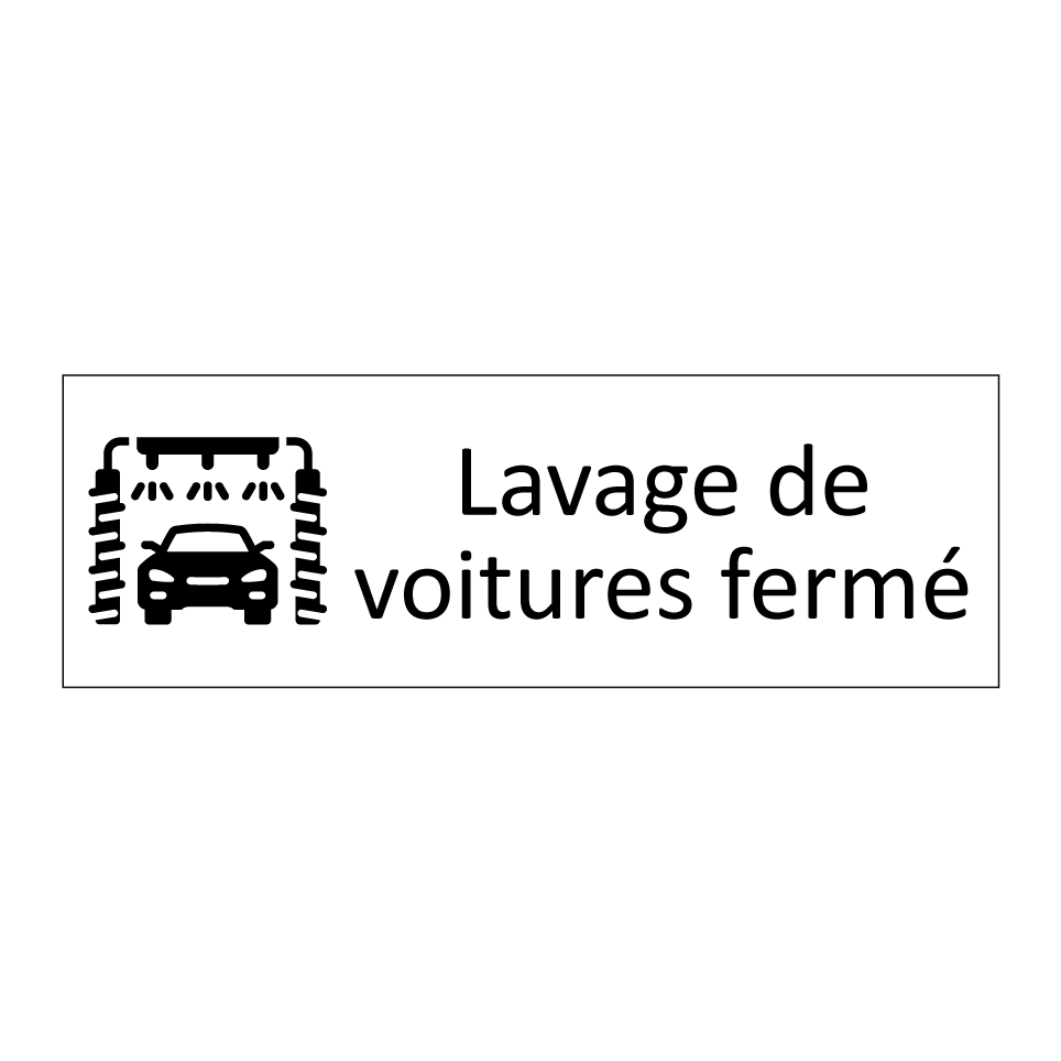 Lavage de voitures fermé