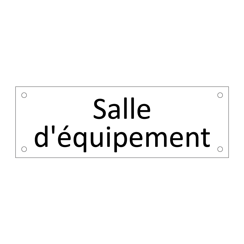 Salle d'équipement