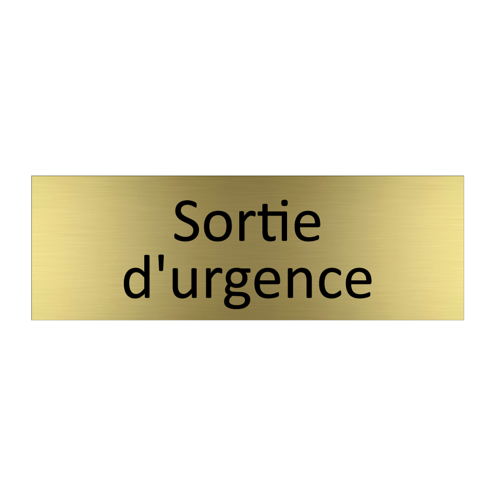Sortie d'urgence