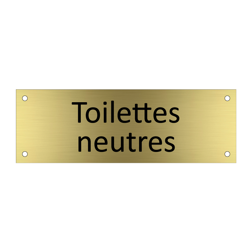 Toilettes neutres