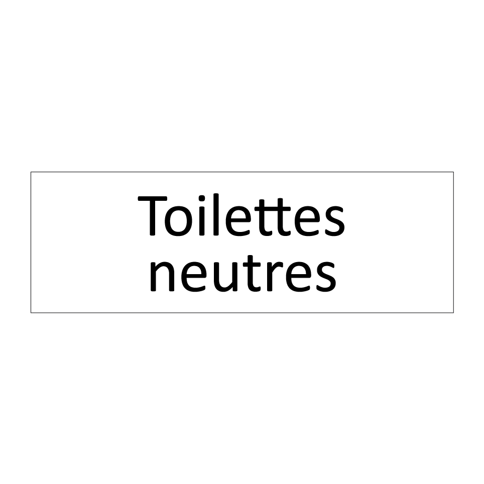 Toilettes neutres