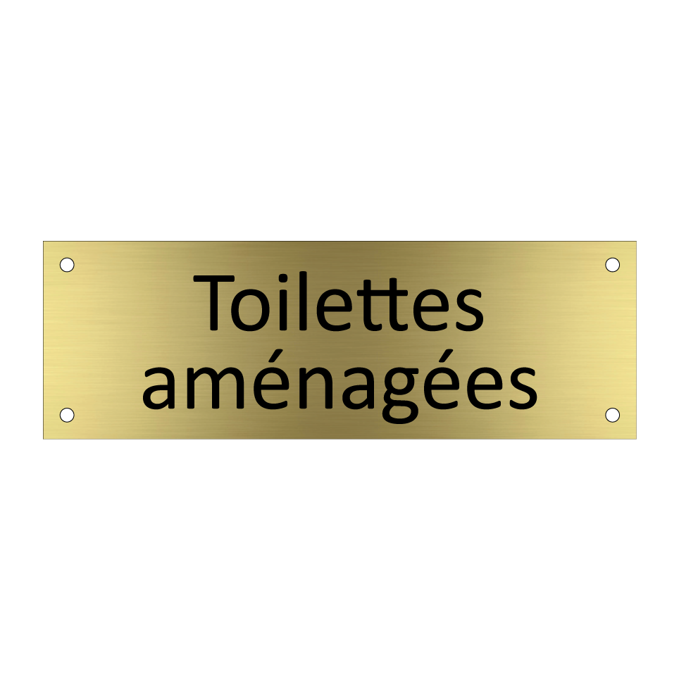 Toilettes aménagées