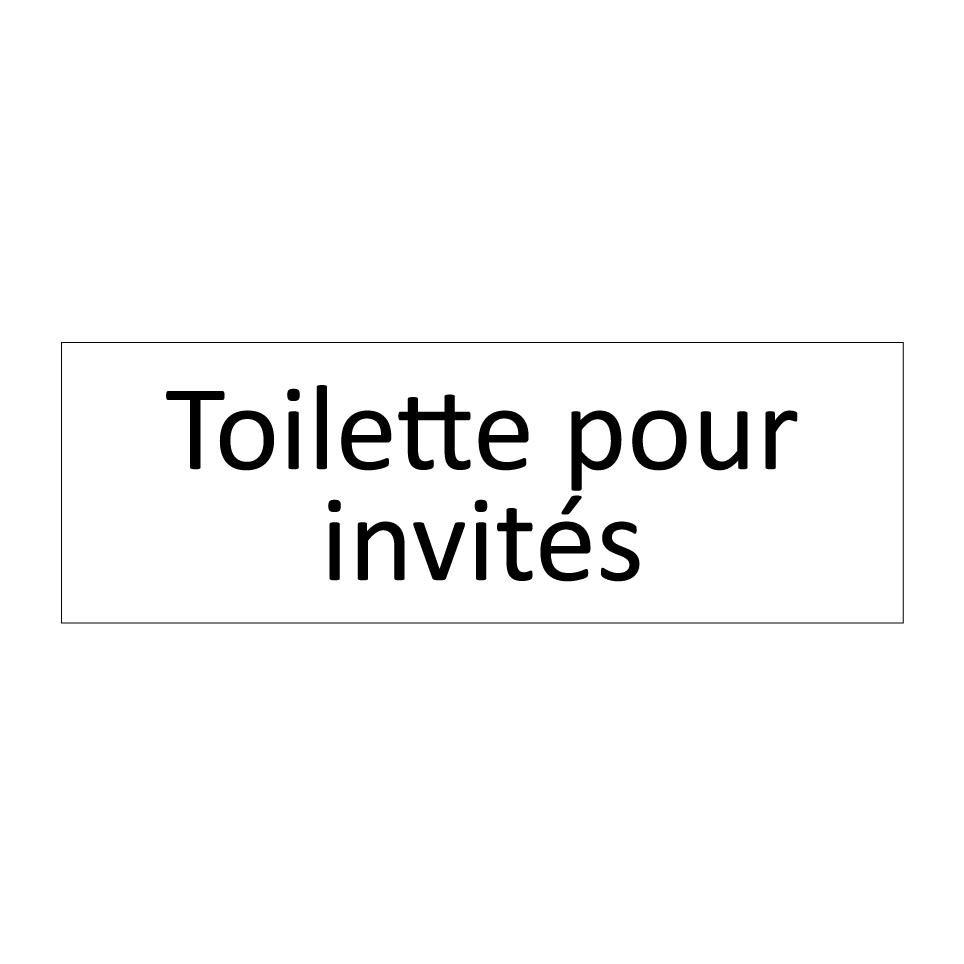 Toilette pour invités
