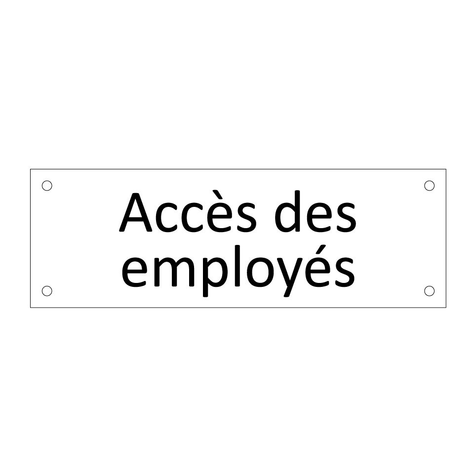 Accès des employés