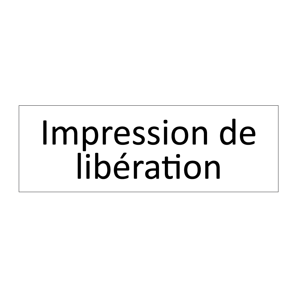 Impression de libération