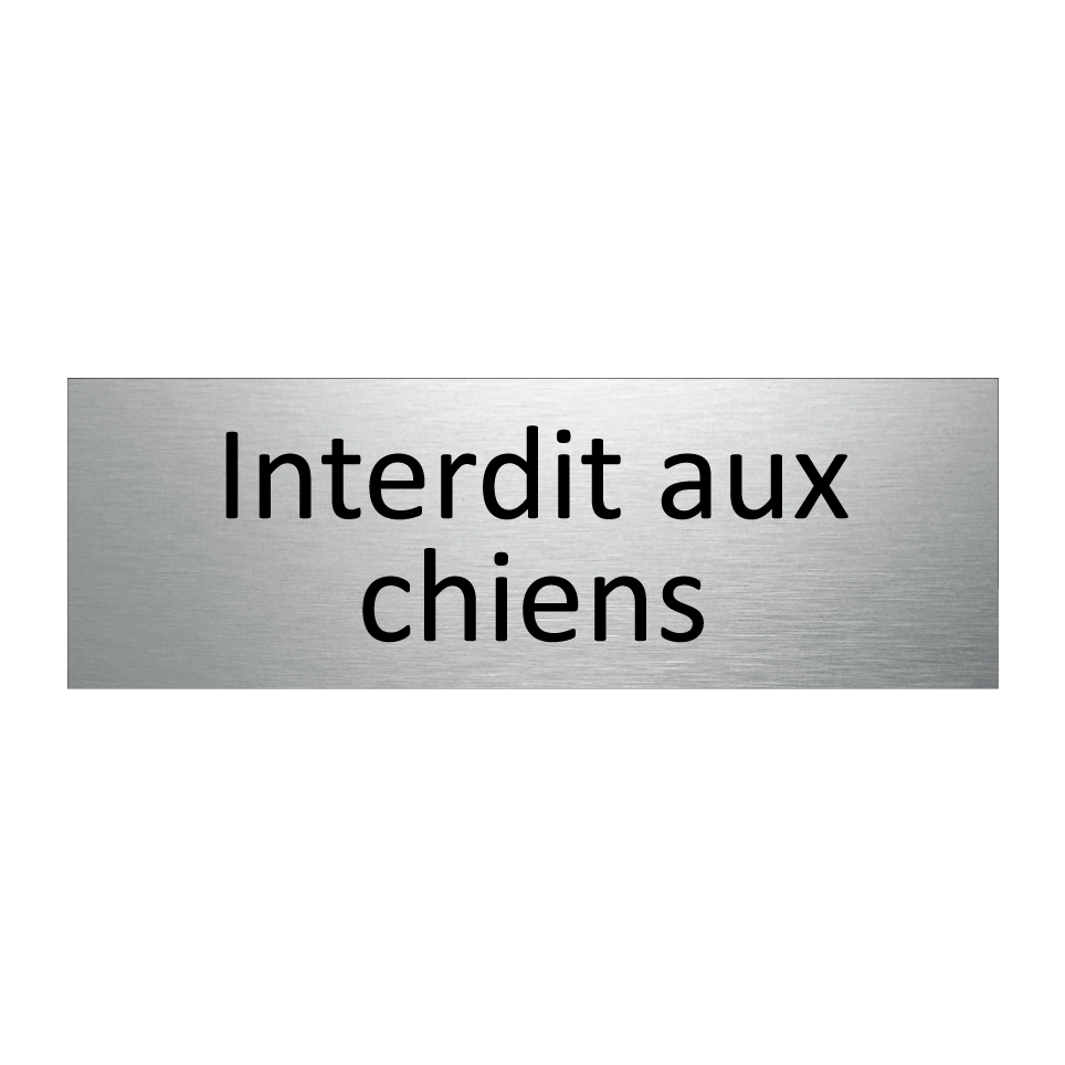 Interdit aux chiens