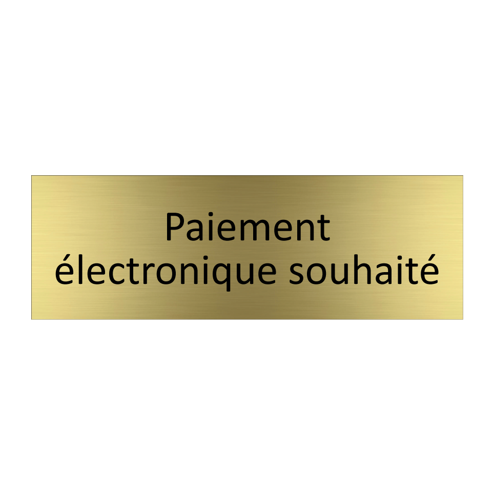 Paiement électronique souhaité