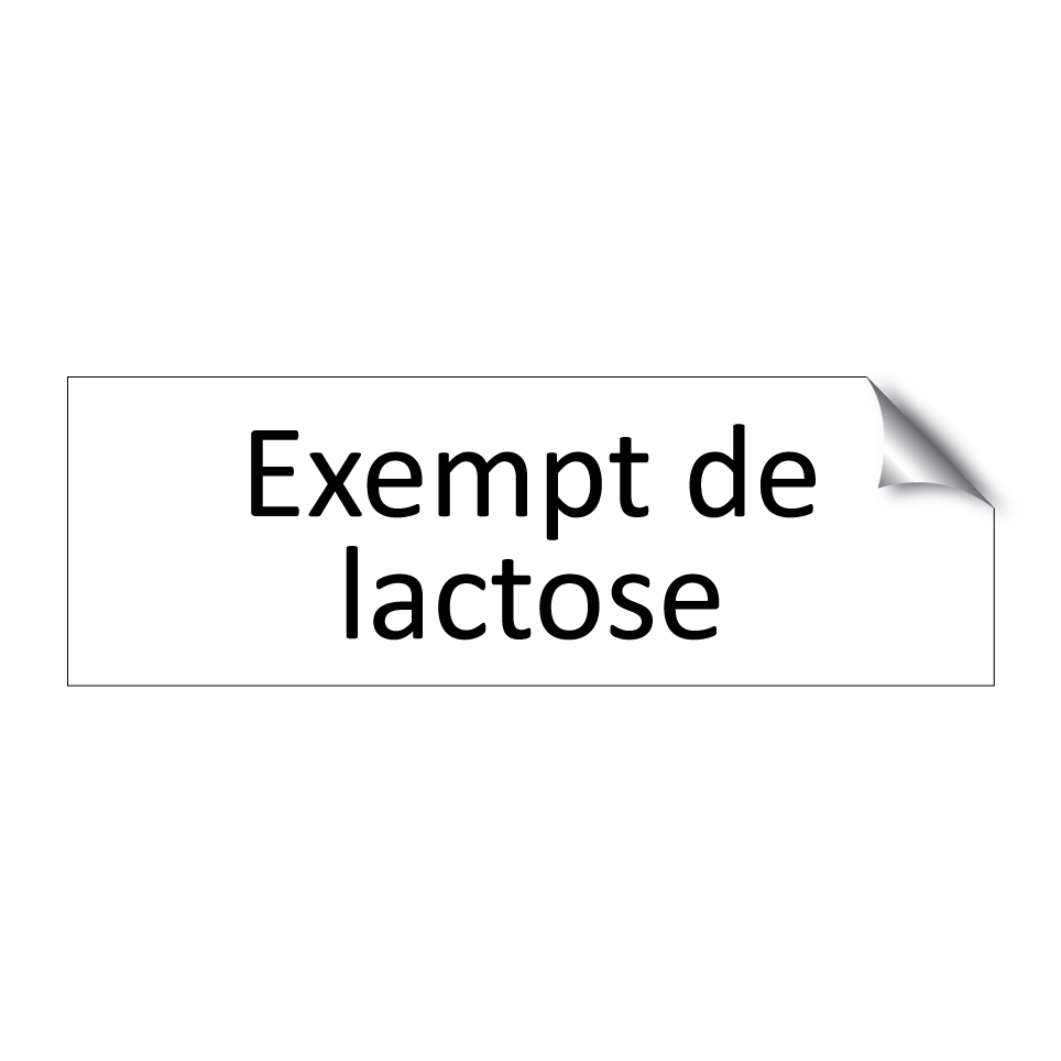 Exempt de lactose
