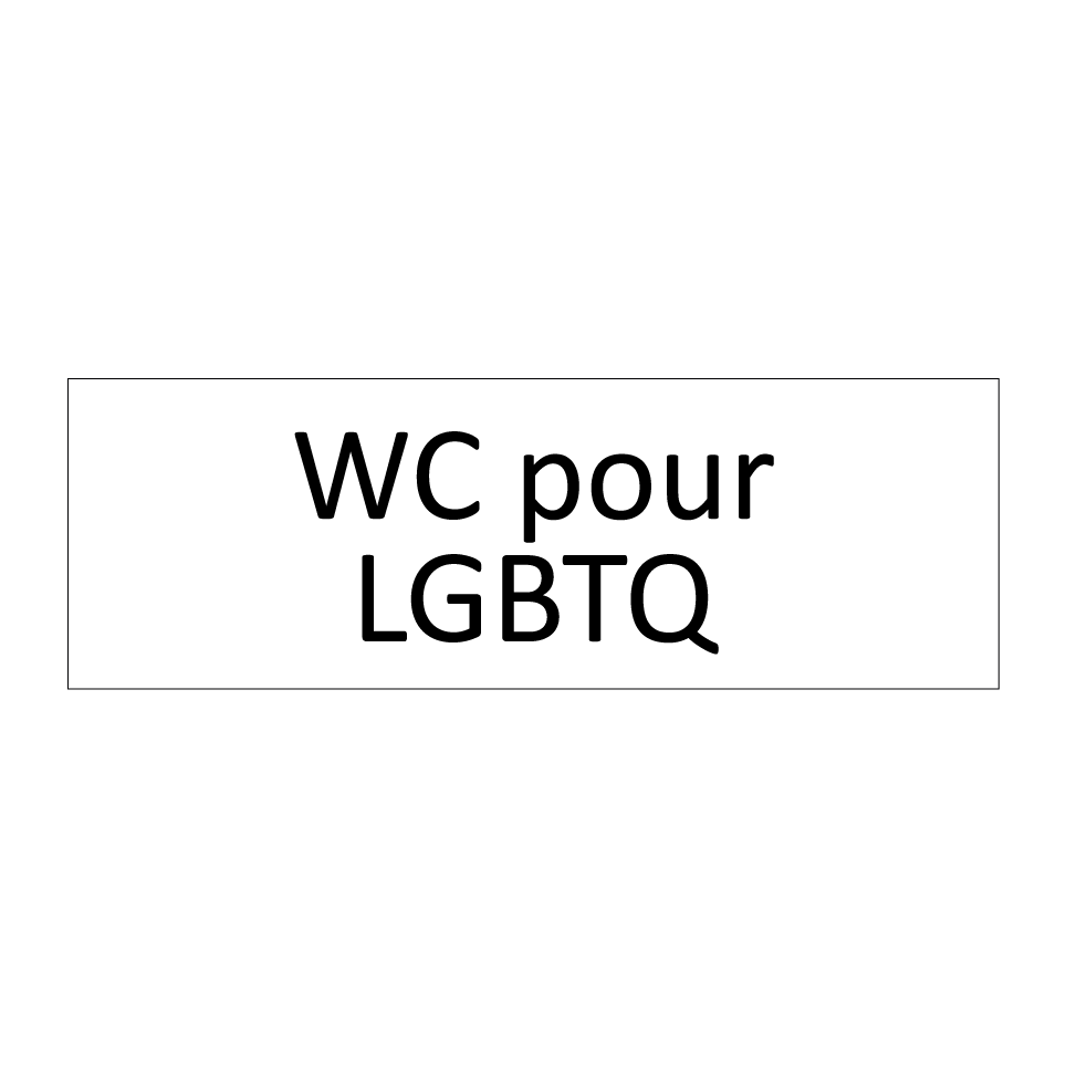 WC pour LGBTQ