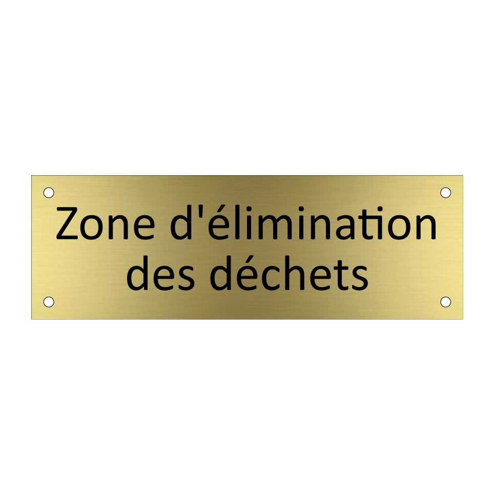Zone d'élimination des déchets