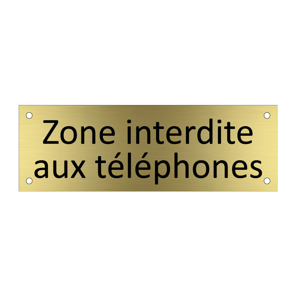 Zone interdite aux téléphones