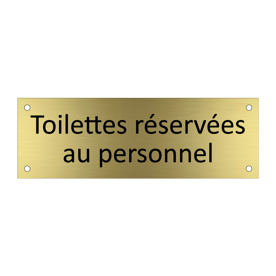 Toilettes réservées au personnel