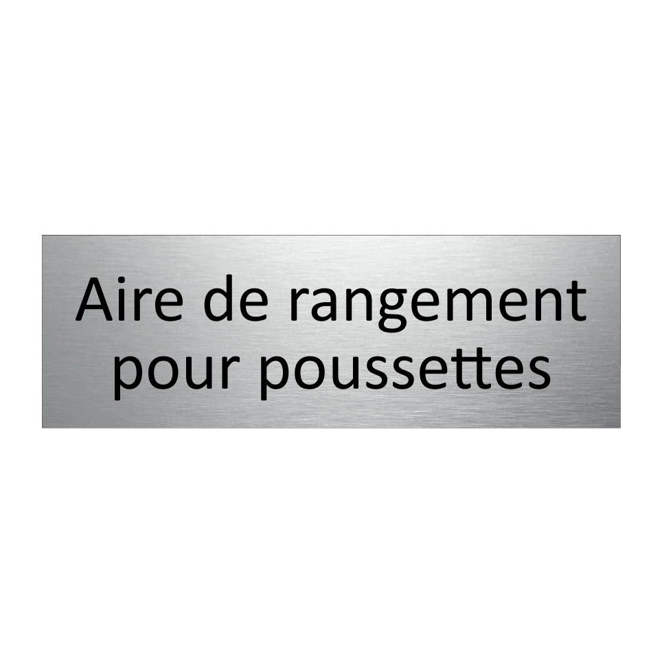 Aire de rangement pour poussettes