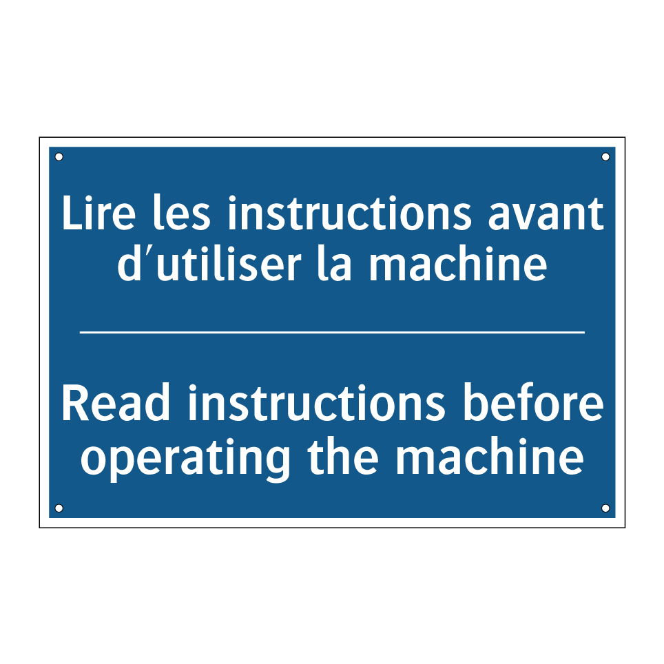 Lire les instructions avant d'utiliser  /.../ - Read instructions before operating  /.../