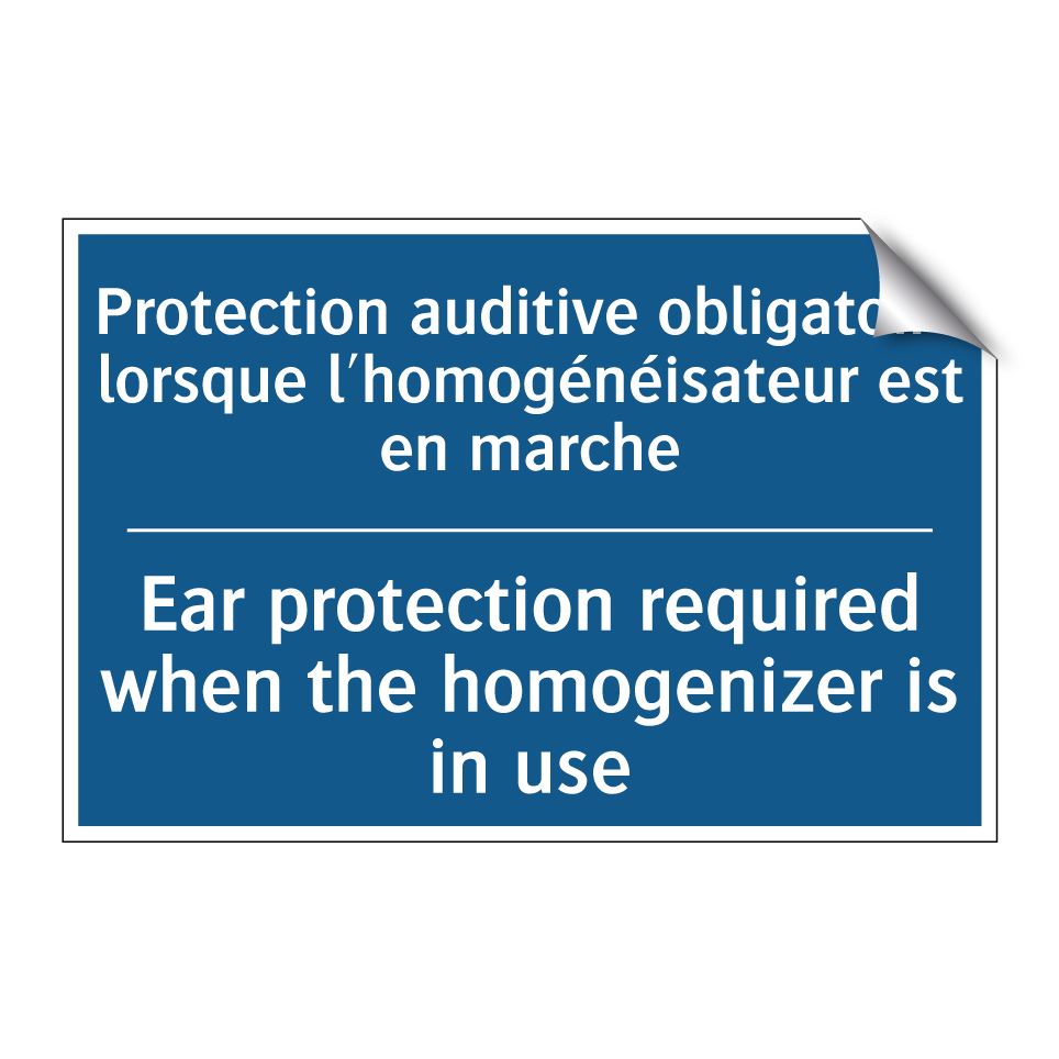 Protection auditive obligatoire  /.../ - Ear protection required when the  /.../