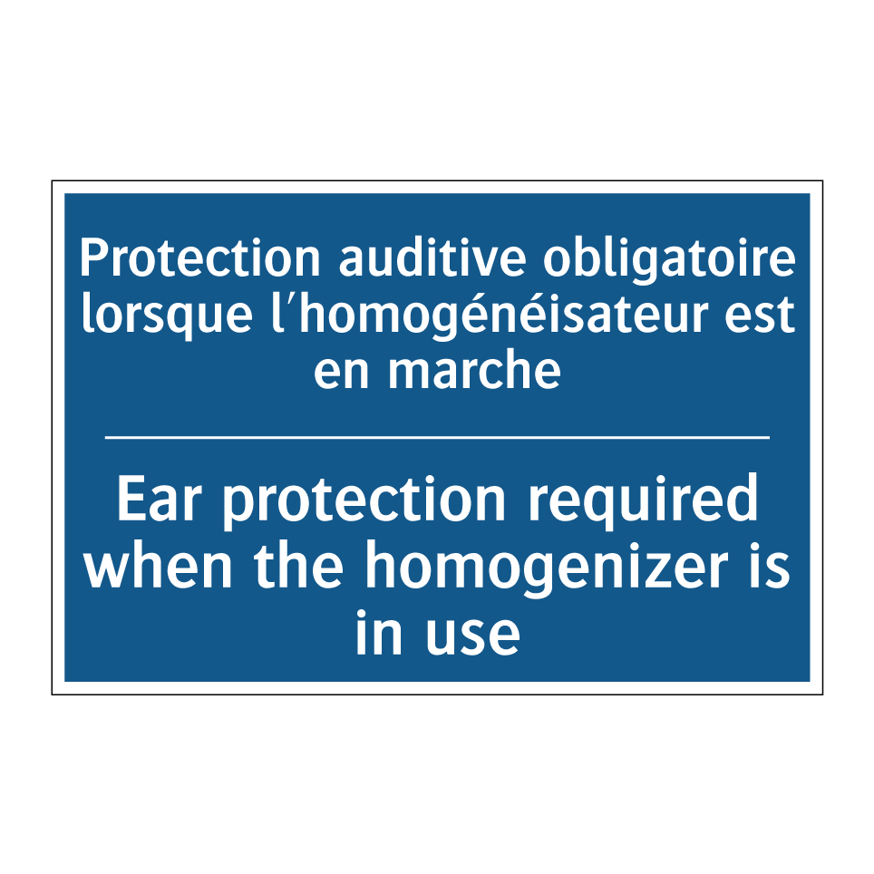 Protection auditive obligatoire  /.../ - Ear protection required when the  /.../