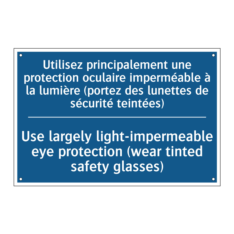 Utilisez principalement une protection  /.../ - Use largely light-impermeable  /.../