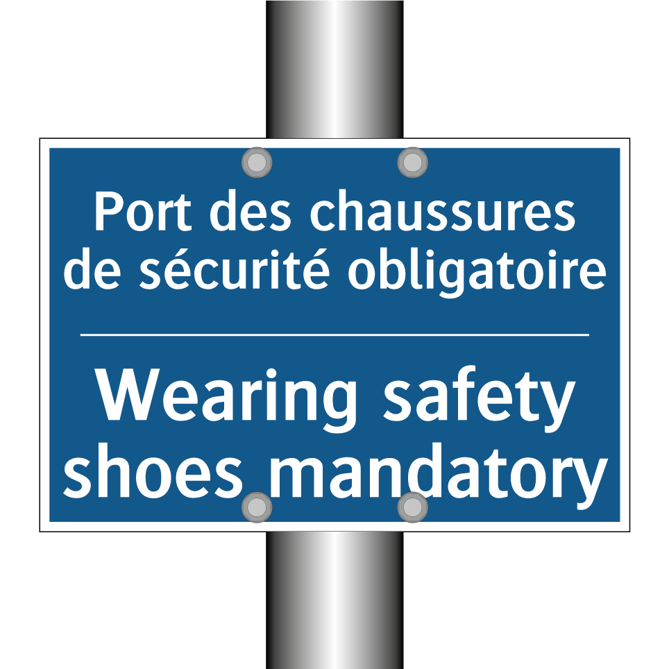 Port des chaussures de sécurité  /.../ - Wearing safety shoes mandatory