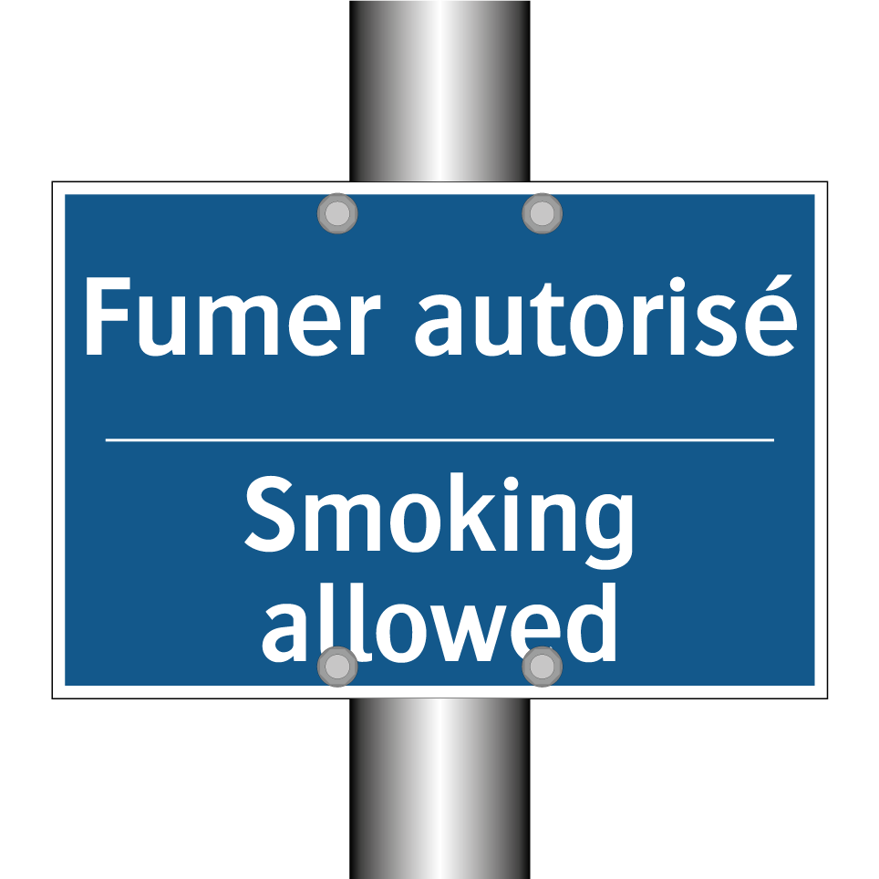 Fumer autorisé - Smoking allowed