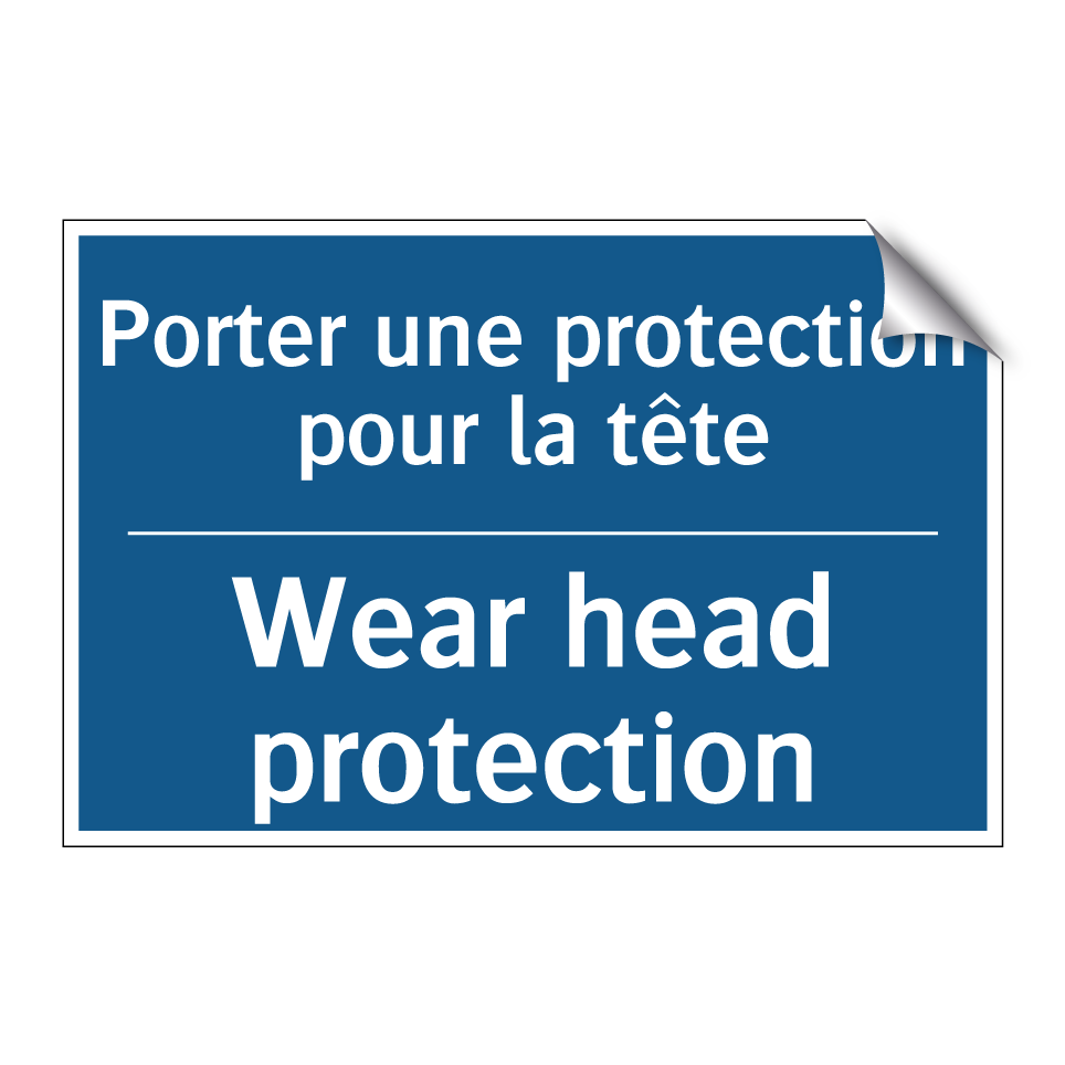 Porter une protection pour la  /.../ - Wear head protection