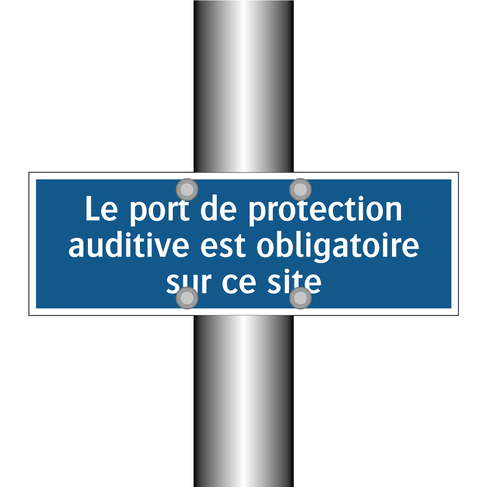 Le port de protection auditive est obligatoire sur ce site.