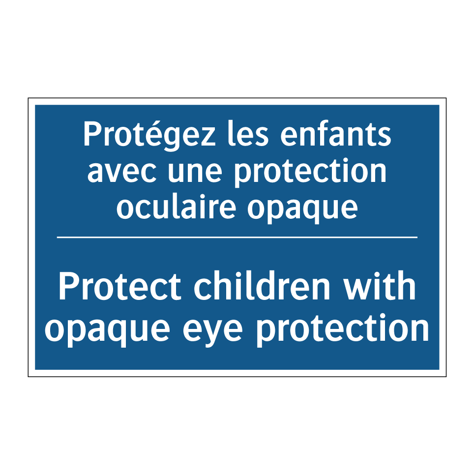 Protégez les enfants avec une  /.../ - Protect children with opaque eye  /.../