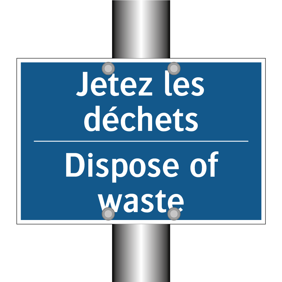 Jetez les déchets - Dispose of waste