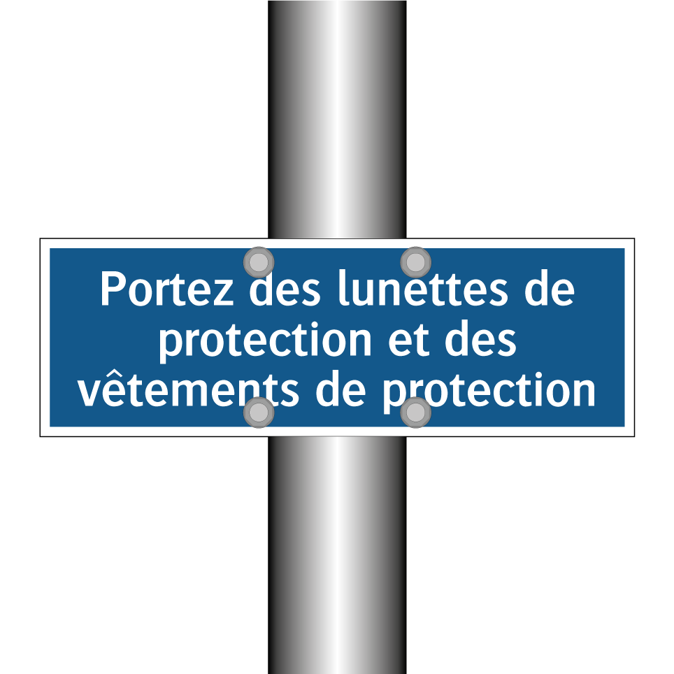Portez des lunettes de protection et des vêtements de protection