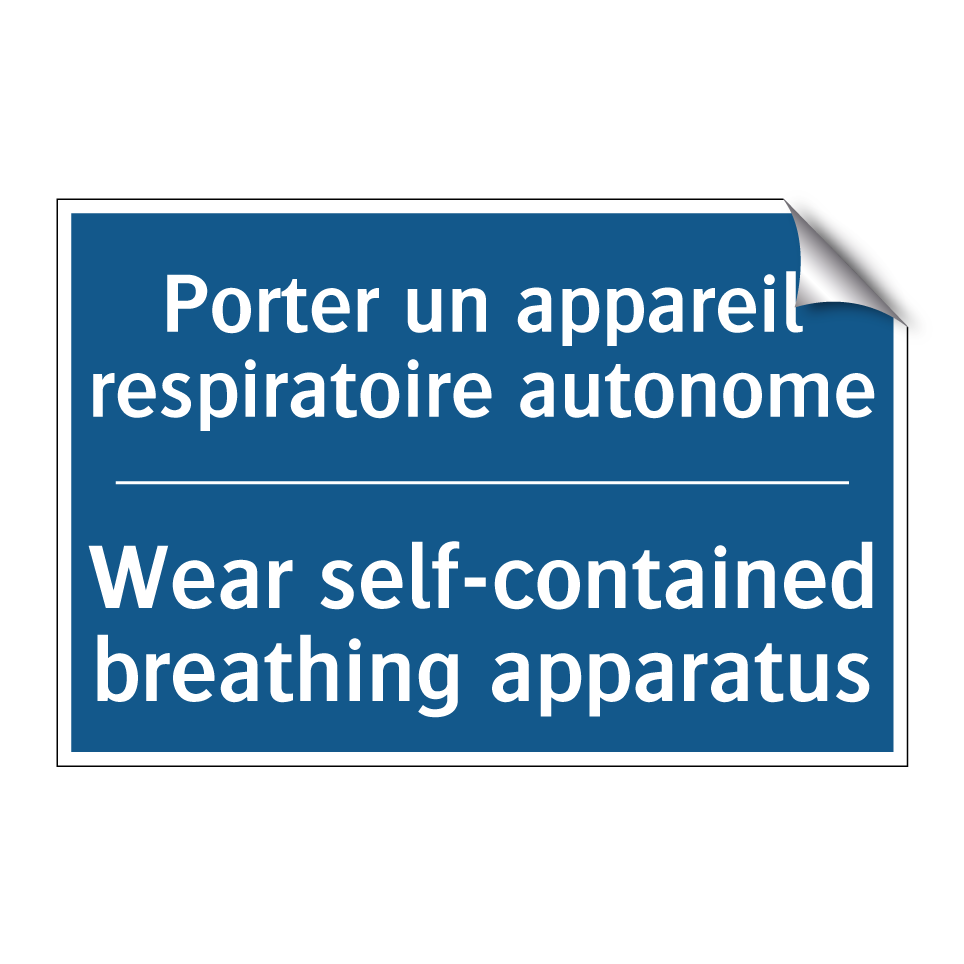 Porter un appareil respiratoire  /.../ - Wear self-contained breathing  /.../