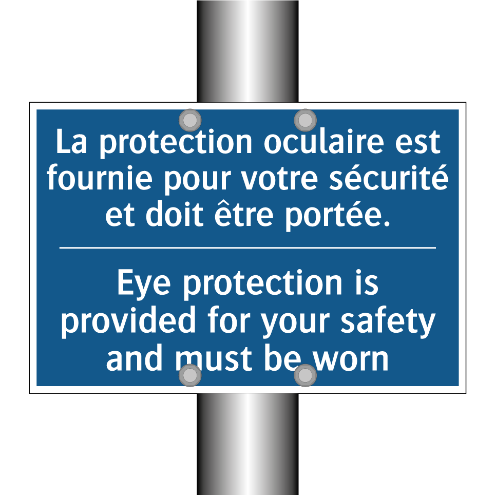 La protection oculaire est fournie  /.../ - Eye protection is provided for  /.../