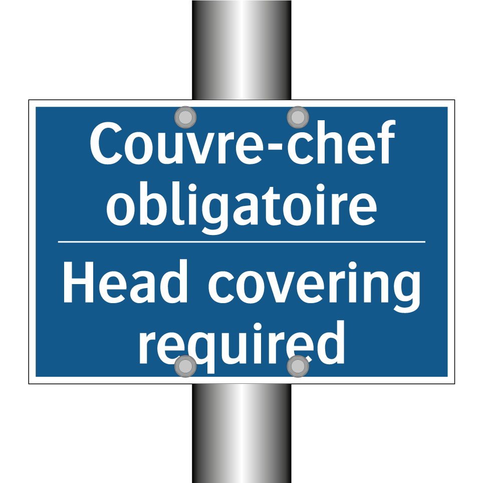 Couvre-chef obligatoire - Head covering required