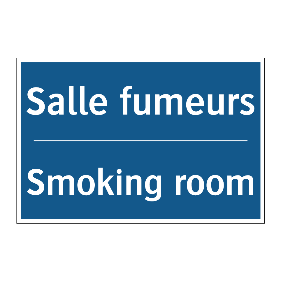Salle fumeurs - Smoking room