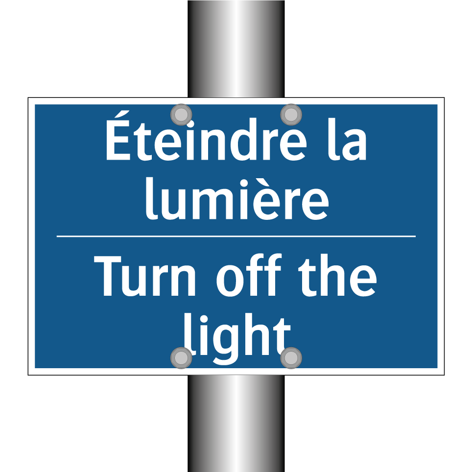 Éteindre la lumière - Turn off the light