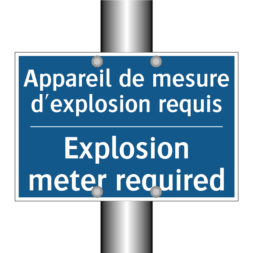 Appareil de mesure d'explosion  /.../ - Explosion meter required