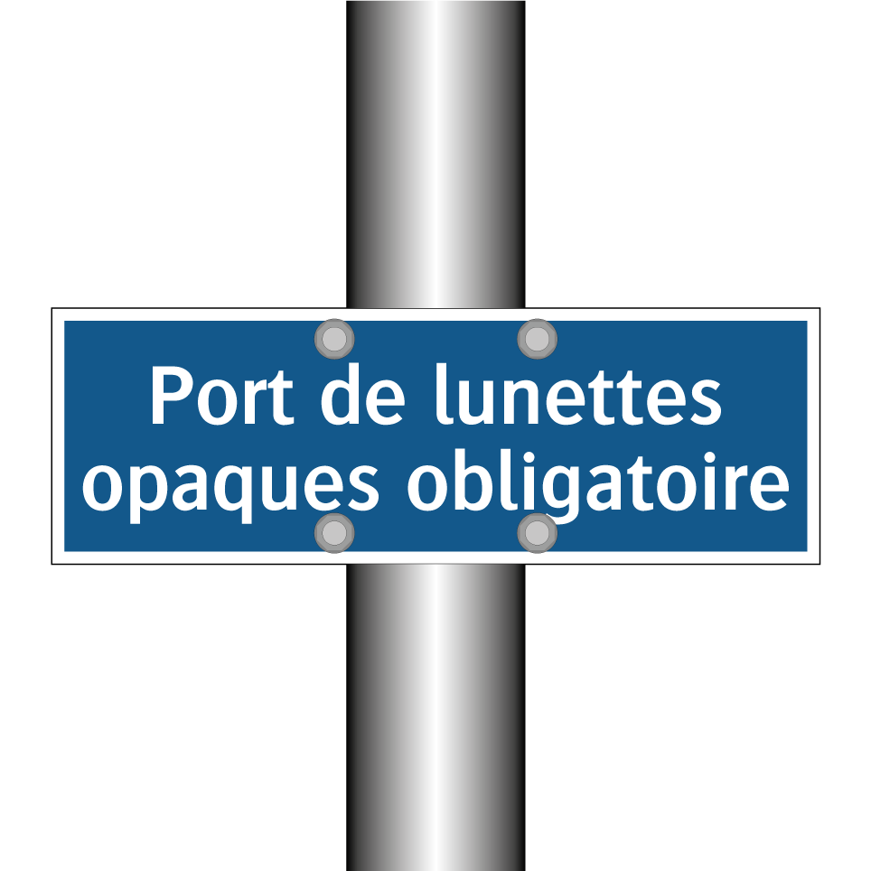Port de lunettes opaques obligatoire