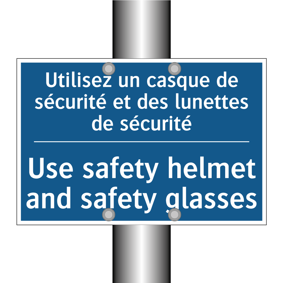 Utilisez un casque de sécurité  /.../ - Use safety helmet and safety glasses /.../