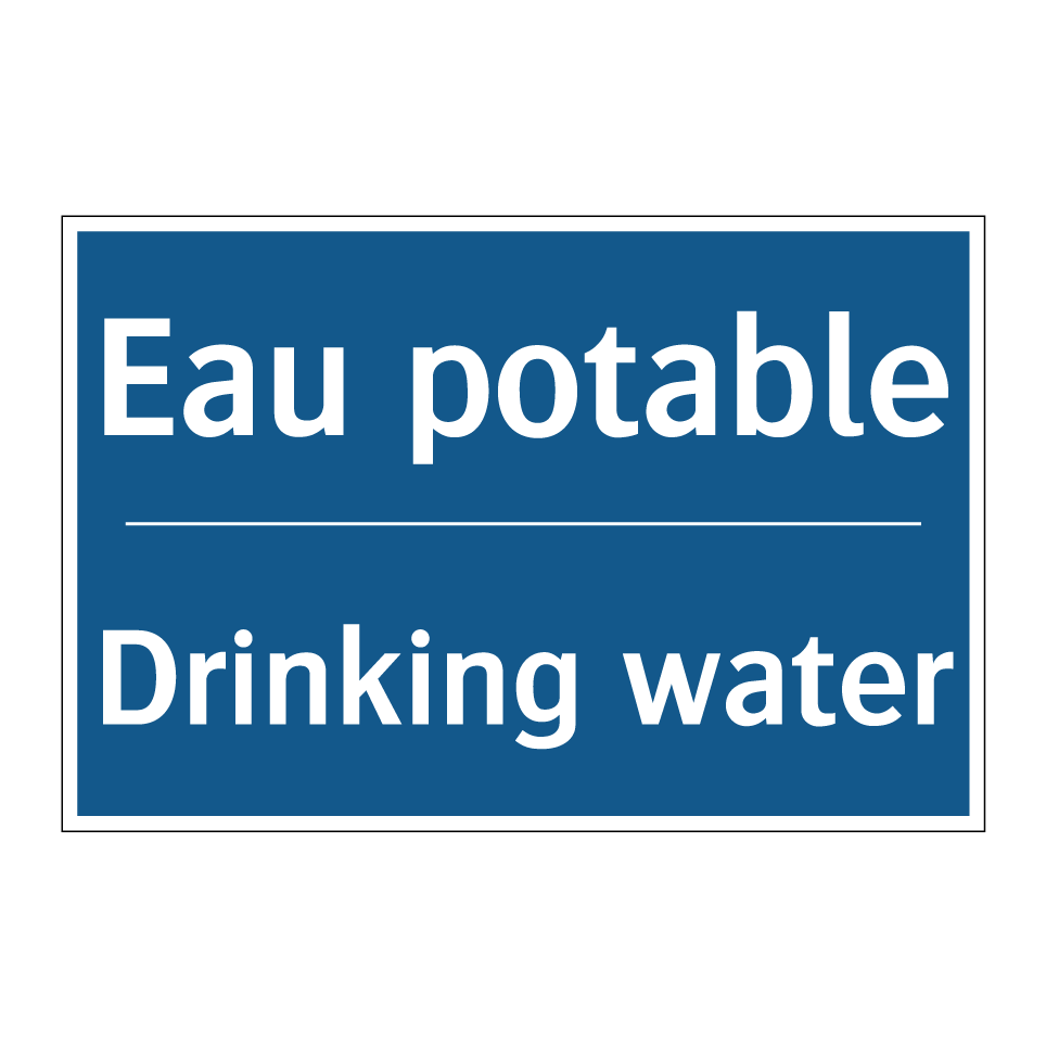 Eau potable - Drinking water