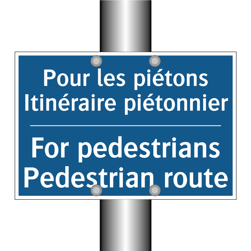 Pour les piétons Itinéraire piétonnier /.../ - For pedestrians Pedestrian route /.../