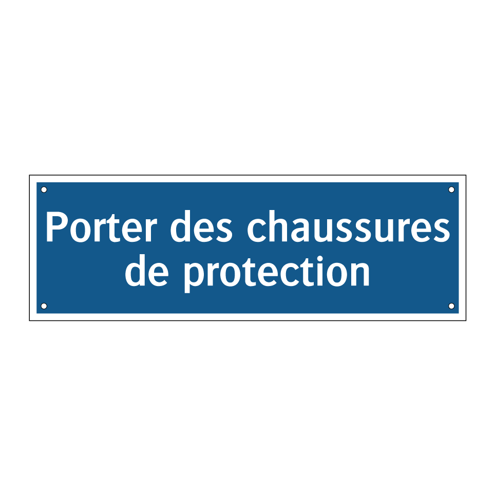 Porter des chaussures de protection