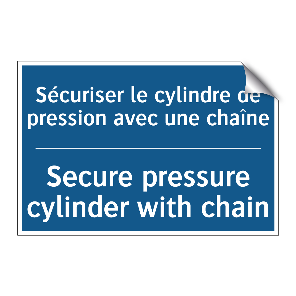 Sécuriser le cylindre de pression  /.../ - Secure pressure cylinder with  /.../