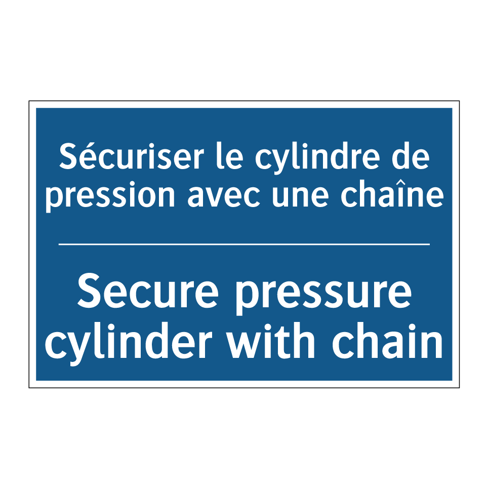 Sécuriser le cylindre de pression  /.../ - Secure pressure cylinder with  /.../