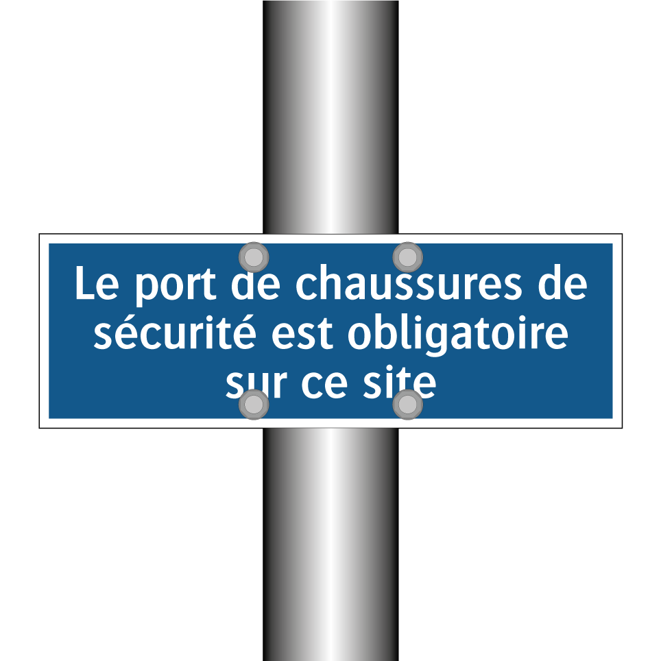 Le port de chaussures de sécurité est obligatoire sur ce site.