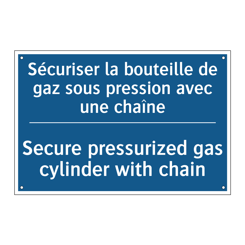 Sécuriser la bouteille de gaz  /.../ - Secure pressurized gas cylinder  /.../