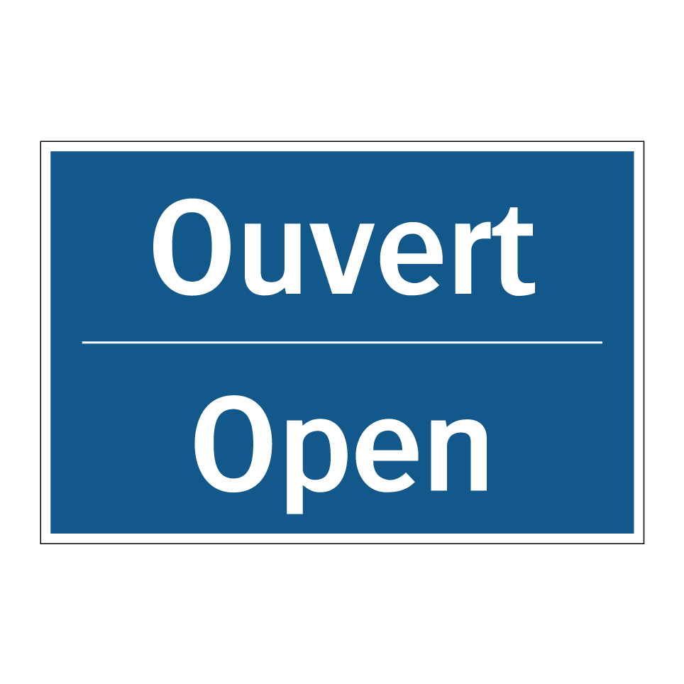 Ouvert - Open