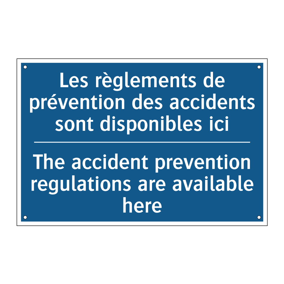 Les règlements de prévention des  /.../ - The accident prevention regulations  /.../