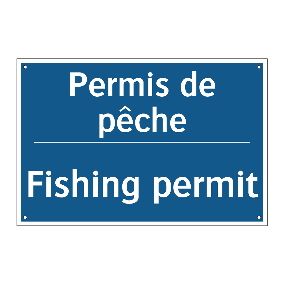 Permis de pêche - Fishing permit