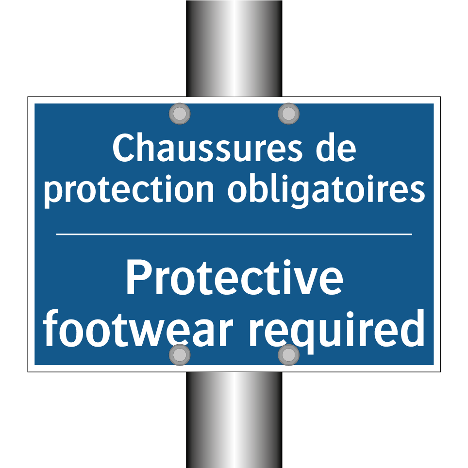Chaussures de protection obligatoires /.../ - Protective footwear required