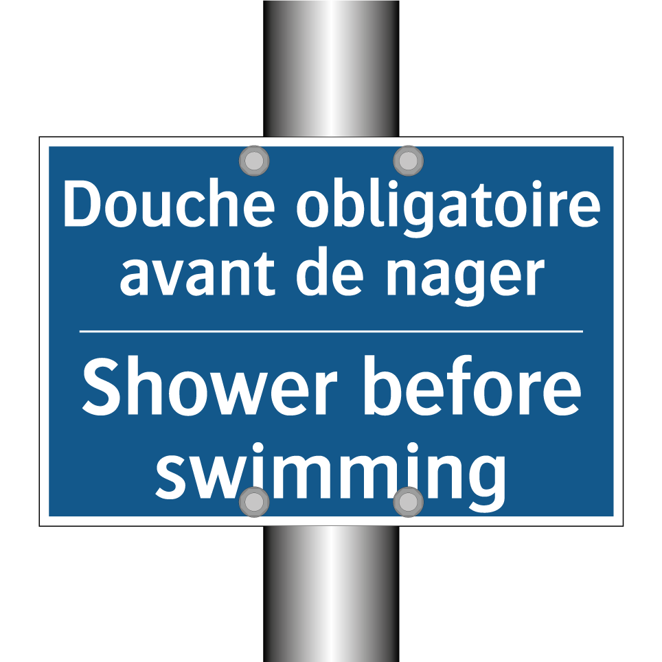 Douche obligatoire avant de nager /.../ - Shower before swimming